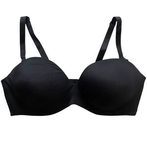 Ambrielle Multiway Straplesss women’s padded underwire non-slip bra black 42DD